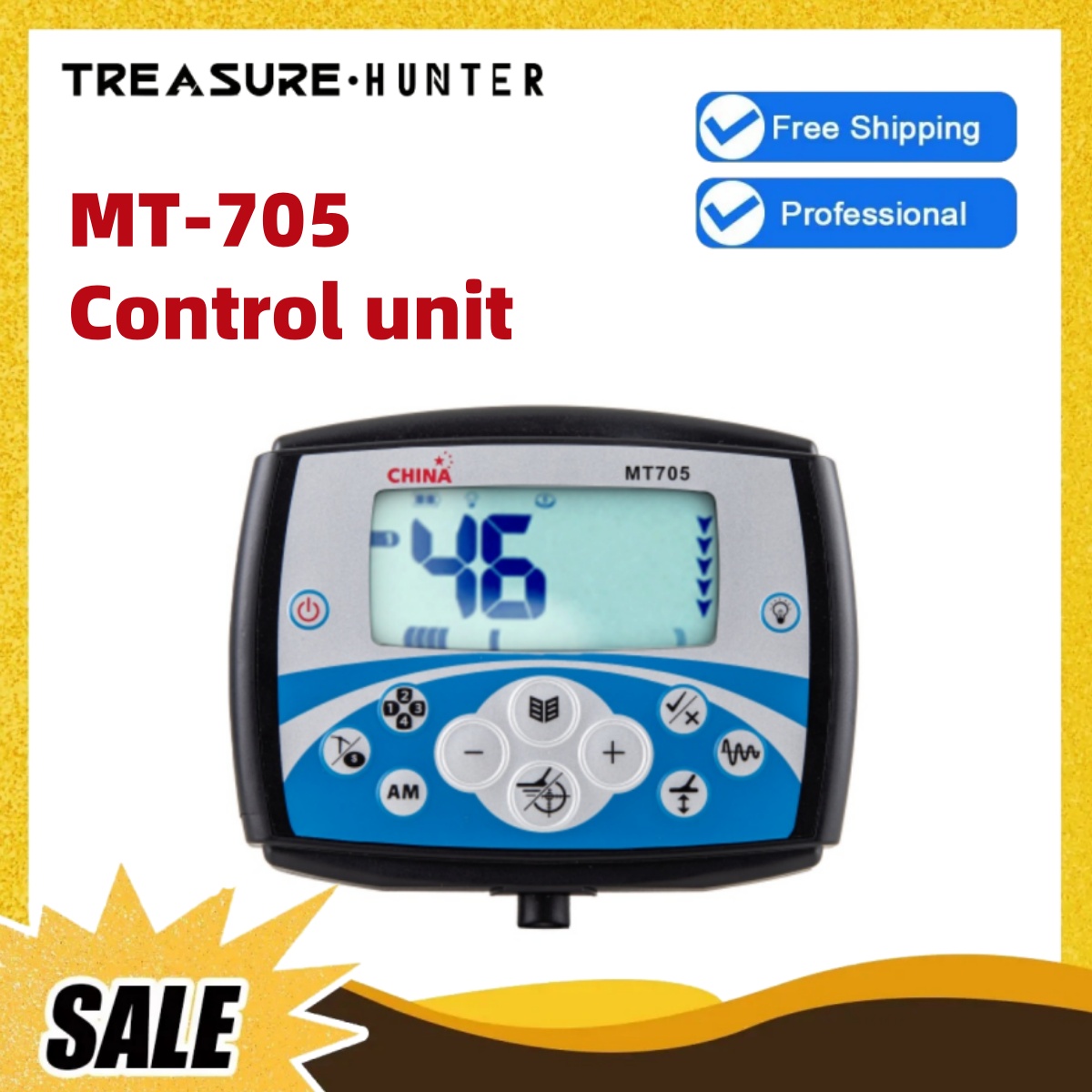 Underwater Metal Detector Waterproof - Treasure Hunter MT705 Metal Detector Control