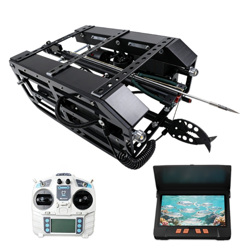 Underwater Drone With Robotic Arm - Underwater robot fishing artifact visual detection